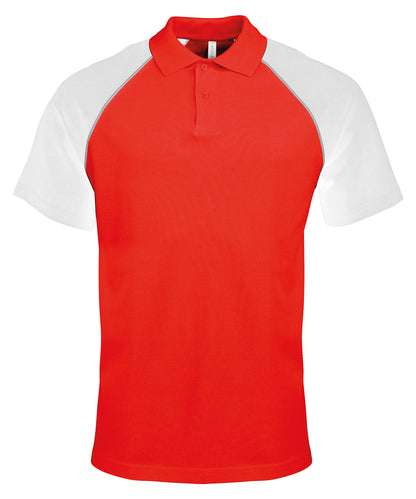 Kariban Contrast Baseball Polo Shirt (KB226)