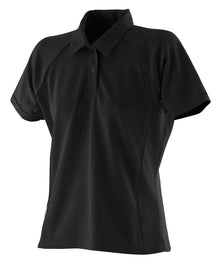 Finden & Hales Ladies Piped Contrast Polo Shirt (LV371)