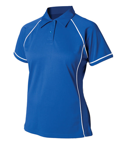 Finden & Hales Ladies Piped Contrast Polo Shirt (LV371)