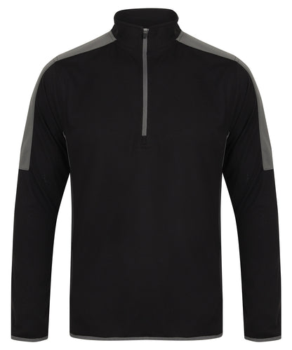 Finden & Hales 1/4 Performance Contrast Sweatshirt (LV571)
