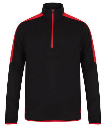 Finden & Hales 1/4 Performance Contrast Sweatshirt (LV571)