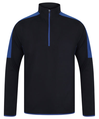 Finden & Hales 1/4 Performance Contrast Sweatshirt (LV571)