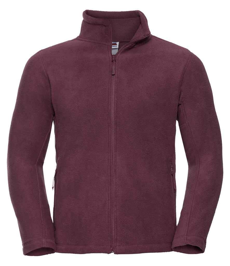 Russell Outdoor Fleece Jacket - Burgundy - Brand It Essex Ltd