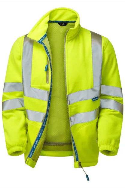 Personalised Custom Branded PULSAR® PROTECT Hi-Vis Yellow Interactive Fleece Jacket - P507 - Brand It Essex Ltd