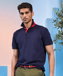 Personalised Custom Branded Asquith & Fox Men's classic fit contrast Polo - AQ012 - Brand It Essex Ltd