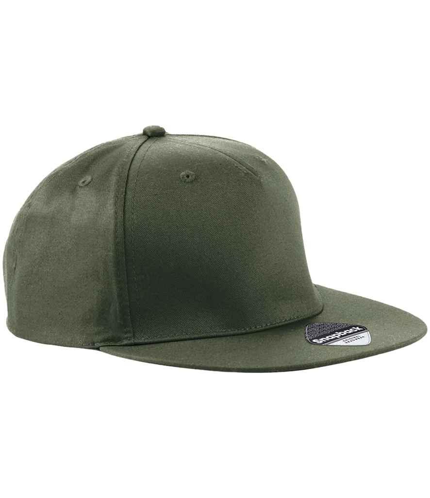 Personalised Custom Branded Beechfield 5 Panel Snapback Rapper Cap - B610 - Brand It Essex Ltd