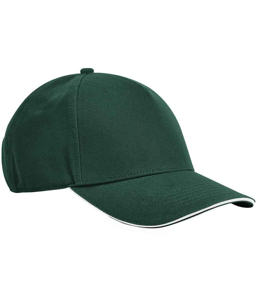 Personalised Custom Branded Beechfield EarthAware Classic Organic Cotton 5 Panel Sandwich Peak Cap - B825C - Brand It Essex Ltd