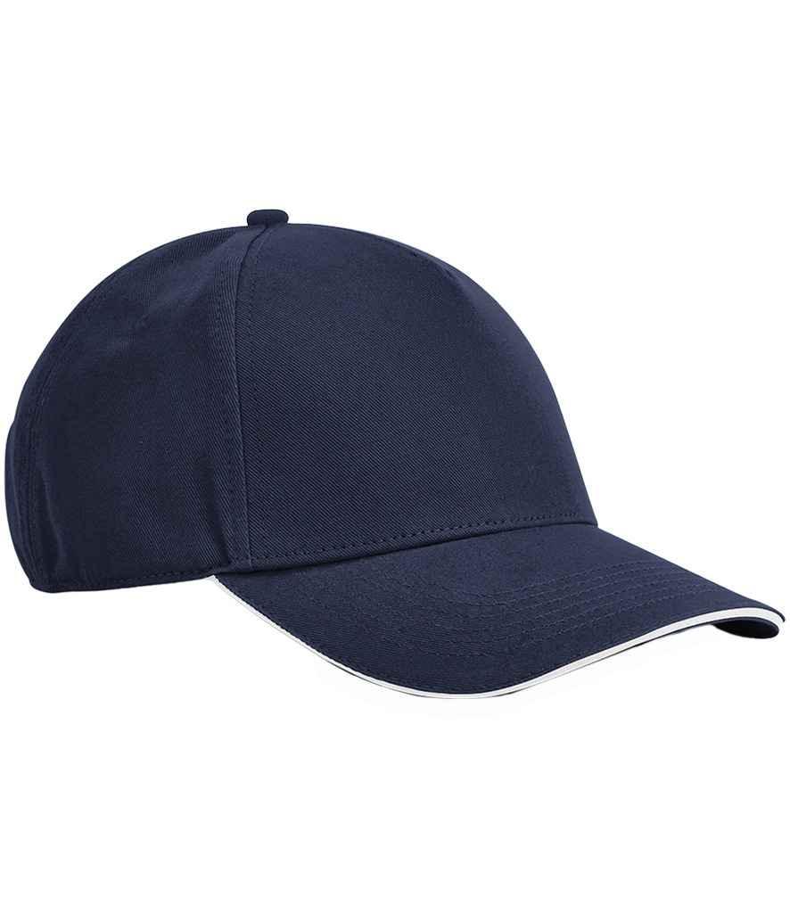 Personalised Custom Branded Beechfield EarthAware Classic Organic Cotton 5 Panel Sandwich Peak Cap - B825C - Brand It Essex Ltd