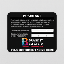 Custom Periodic Inspection Sticker – (110mm x 90mm)