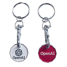 Custom Enamelled Trolley Coin Keyrings