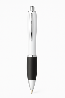 Rubber Grip Curvy Pen - Blue Ink (Full Colour Print)