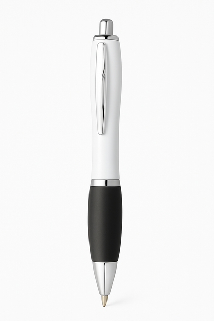 Rubber Grip Curvy Pen - Blue Ink (Full Colour Print)