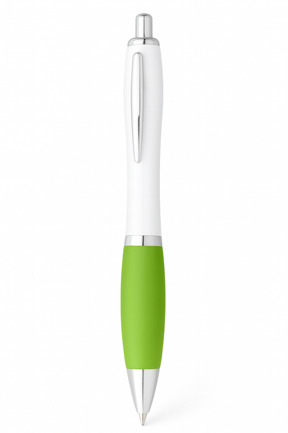 Rubber Grip Curvy Pen - Blue Ink (Full Colour Print)