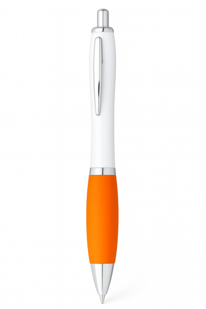 Rubber Grip Curvy Pen - Blue Ink (Full Colour Print)