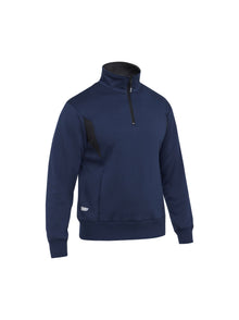 Bisley Rawson Two-Tone Fleece 1/4 Zip Sweater
