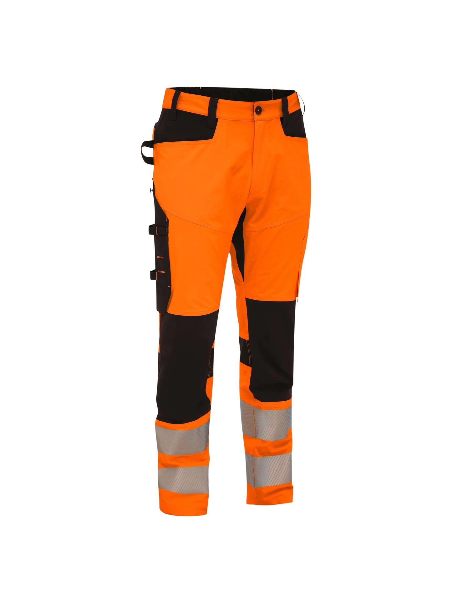 Bisley Taped Hi Vis Bradford 4-Way Stretch Cargo Trousers - Brand It Essex Ltd