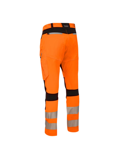 Bisley Taped Hi Vis Bradford 4-Way Stretch Cargo Trousers