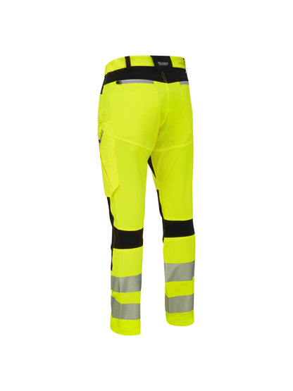 Bisley Taped Hi Vis Bradford 4-Way Stretch Cargo Trousers