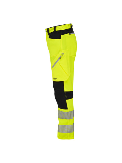Bisley Taped Hi Vis Bradford 4-Way Stretch Cargo Trousers