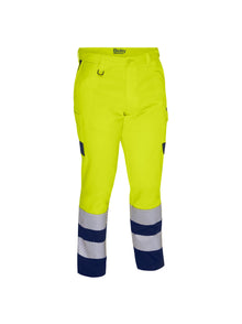 Bisley Taped Hi Vis Two-Tone Cargo Trousers