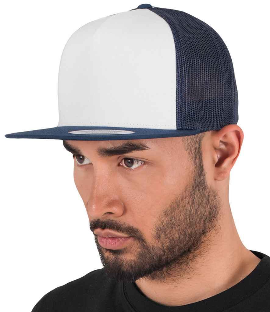 Personalised Custom Branded Flexfit Contrast Trucker Cap - F6006W - Brand It Essex Ltd