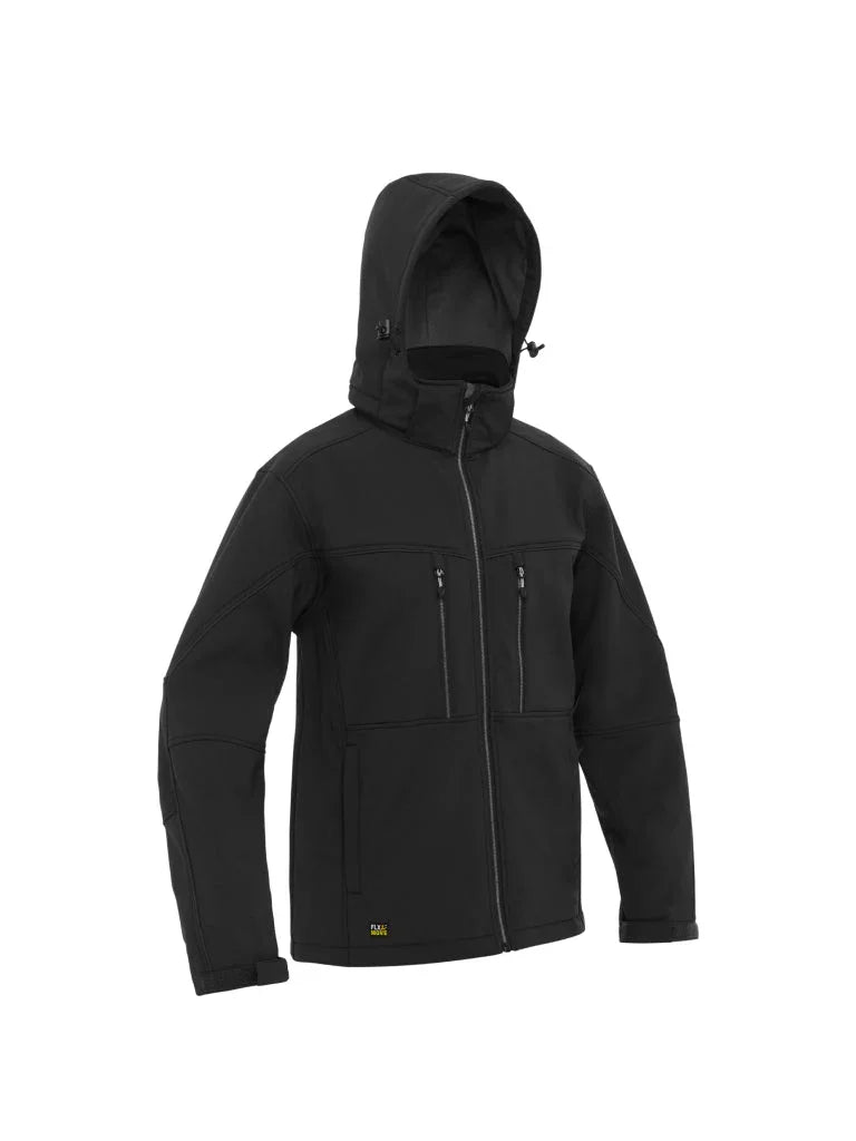 Bisley FLX & MOVE™ Hooded Soft Shell Jacket - Brand It Essex Ltd