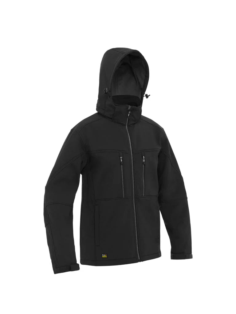 Bisley FLX & MOVE™ Hooded Soft Shell Jacket - Brand It Essex Ltd