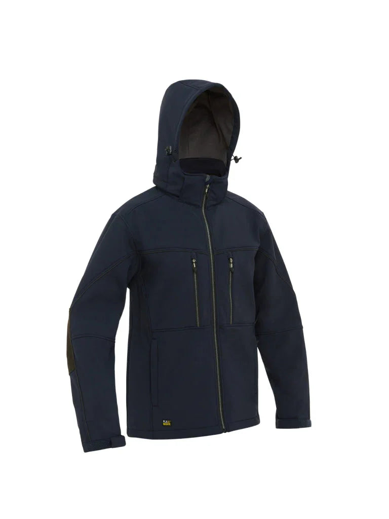 Bisley FLX & MOVE™ Hooded Soft Shell Jacket - Brand It Essex Ltd