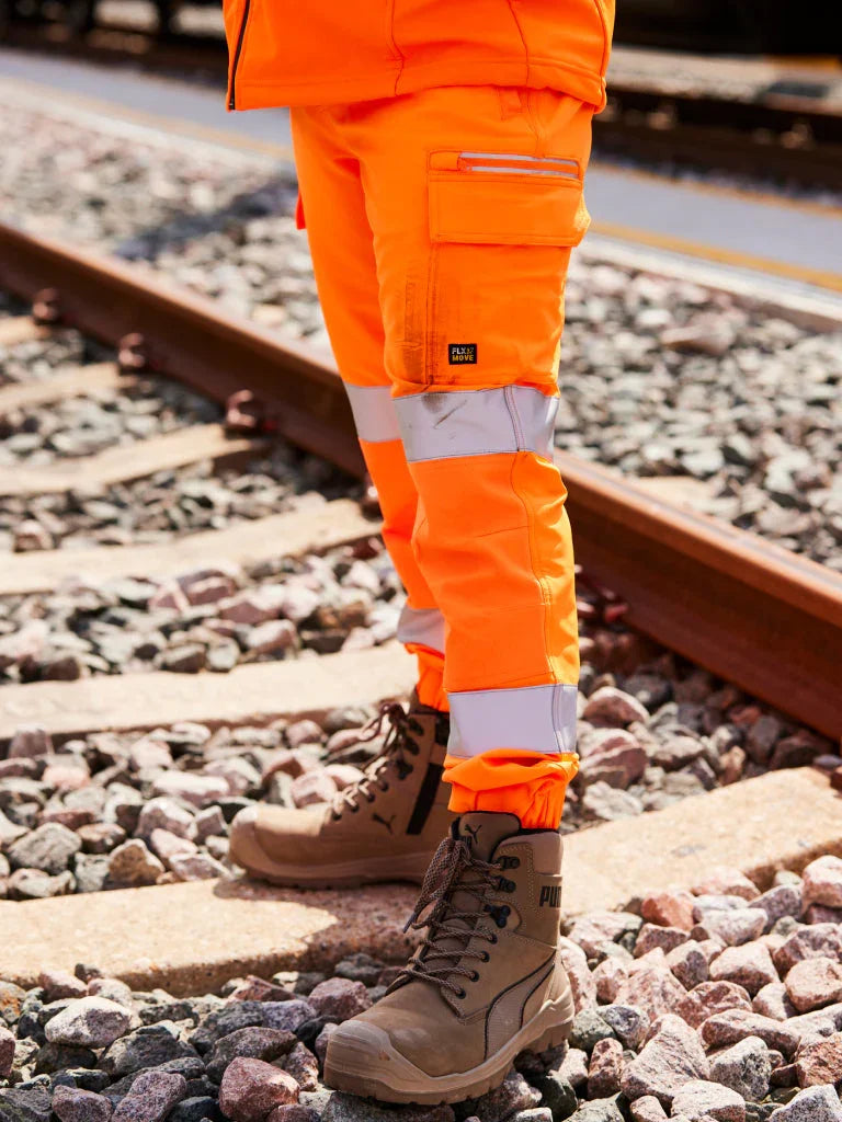 Bisley FLX & MOVE™ Taped Hi Vis 4-Way Stretch Jogger - Brand It Essex Ltd