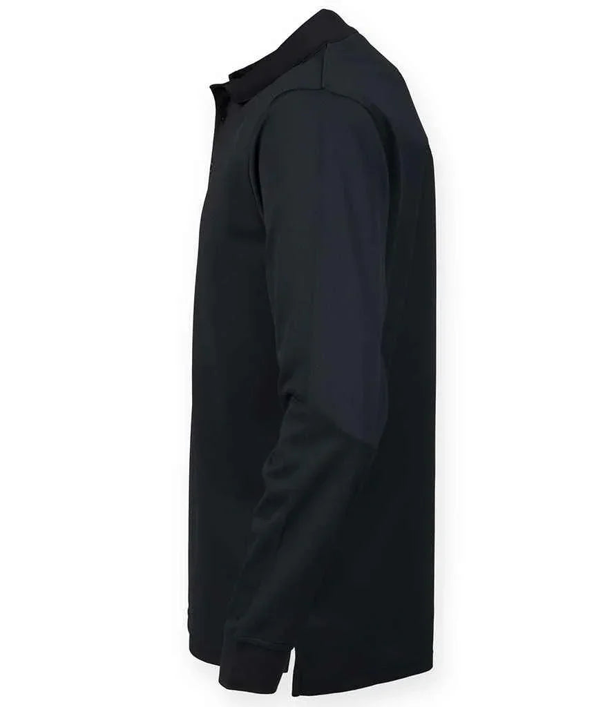 Long Sleeve Coolplus Pique Polo Shirt - HB478 - Brand It Essex Ltd