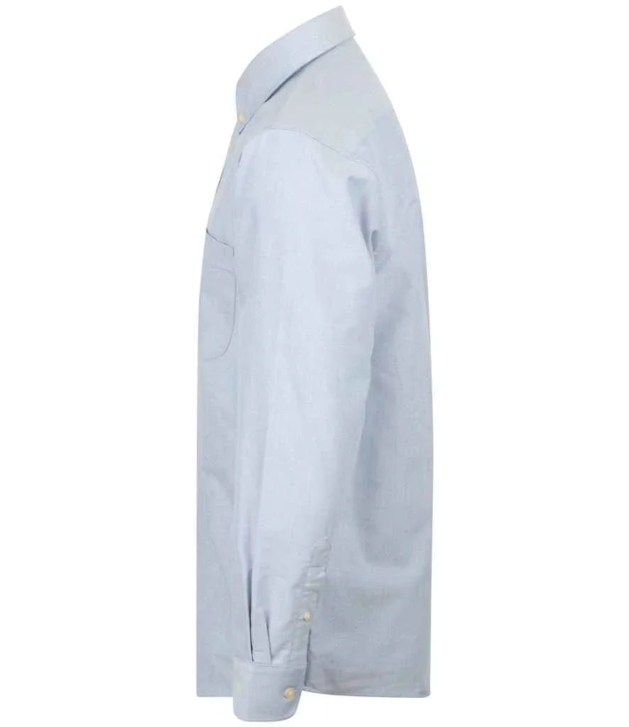 Henbury Long Sleeve Classic Oxford Shirt - Brand It Essex Ltd