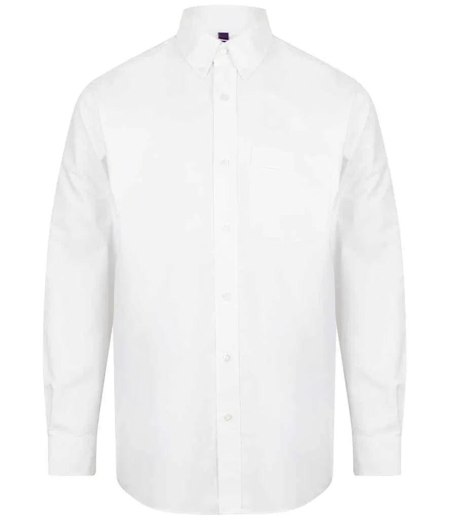 Henbury Long Sleeve Classic Oxford Shirt - Brand It Essex Ltd