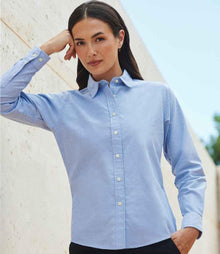 Personalised Custom Branded Henbury Ladies Long Sleeve Classic Oxford Shirt - Brand It Essex Ltd