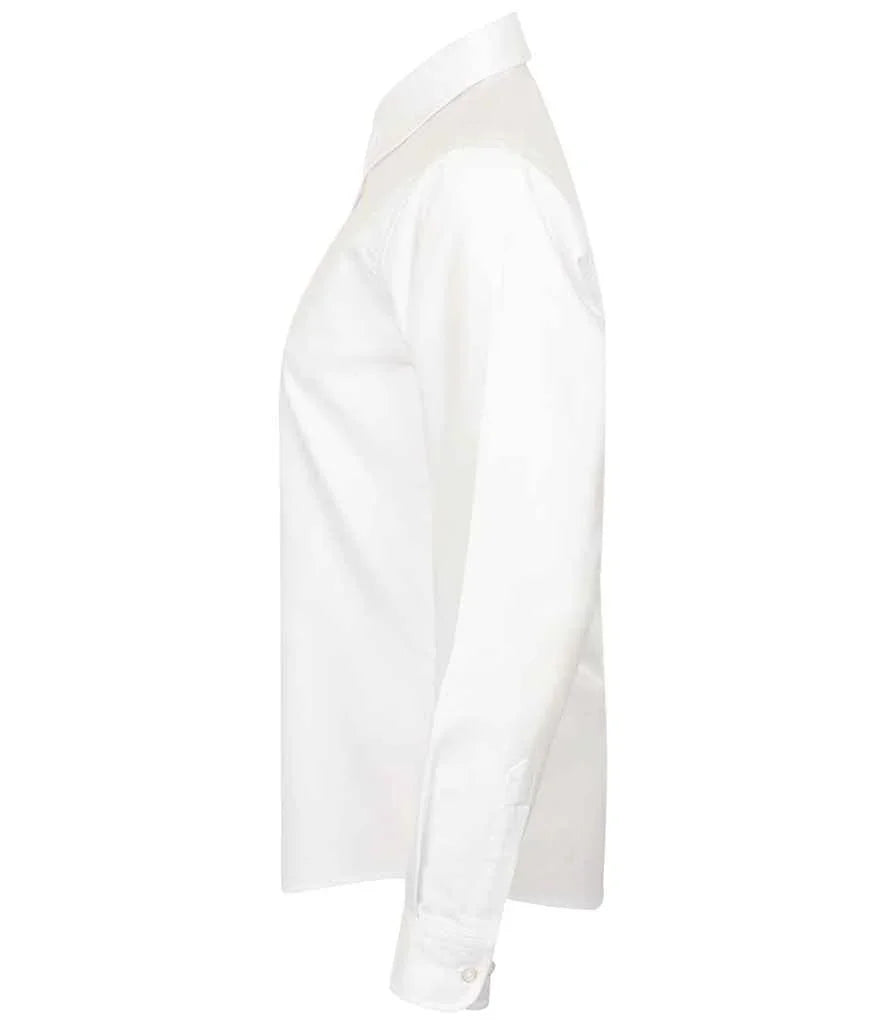 Henbury Ladies Long Sleeve Classic Oxford Shirt - Brand It Essex Ltd