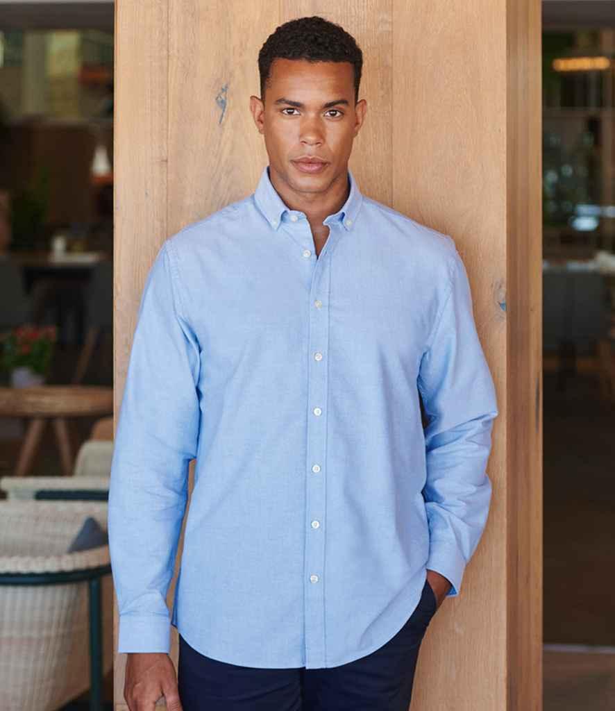Henbury Modern Long Sleeve Classic Fit Oxford Shirt - Brand It Essex Ltd