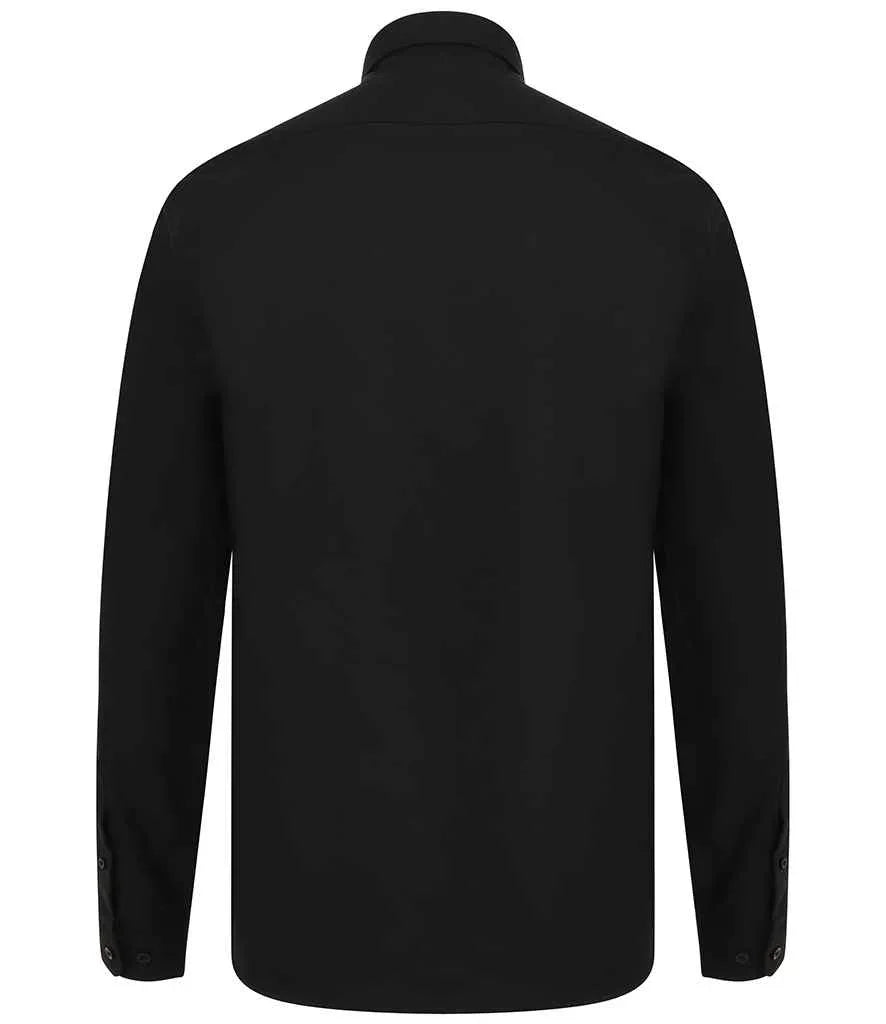 Henbury Modern Long Sleeve Regular Fit Oxford Shirt - Brand It Essex Ltd