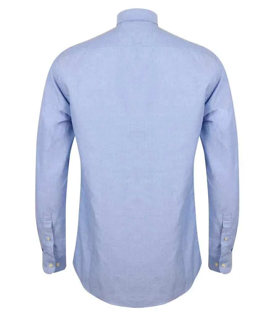 Henbury Modern Long Sleeve Regular Fit Oxford Shirt - Brand It Essex Ltd