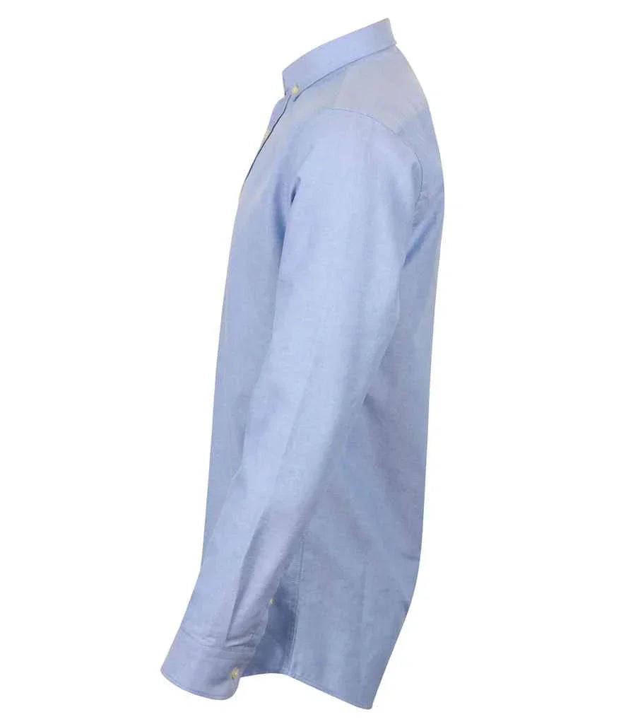Henbury Modern Long Sleeve Regular Fit Oxford Shirt - Brand It Essex Ltd