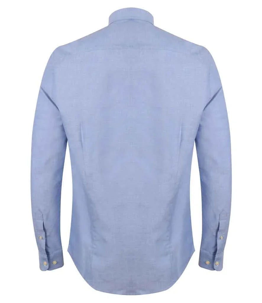 Henbury Modern Long Sleeve Slim Fit Oxford Shirt - Brand It Essex Ltd