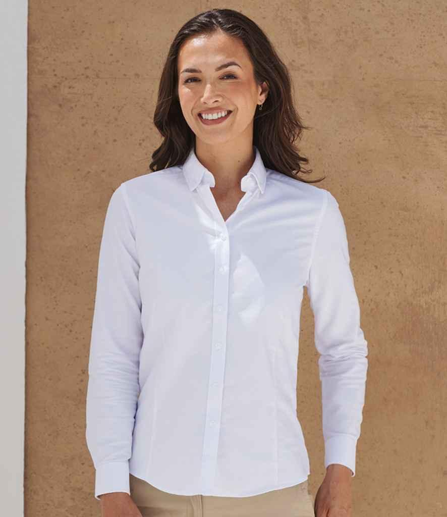 Henbury Ladies Modern Long Sleeve Regular Fit Oxford Shirt - Brand It Essex Ltd