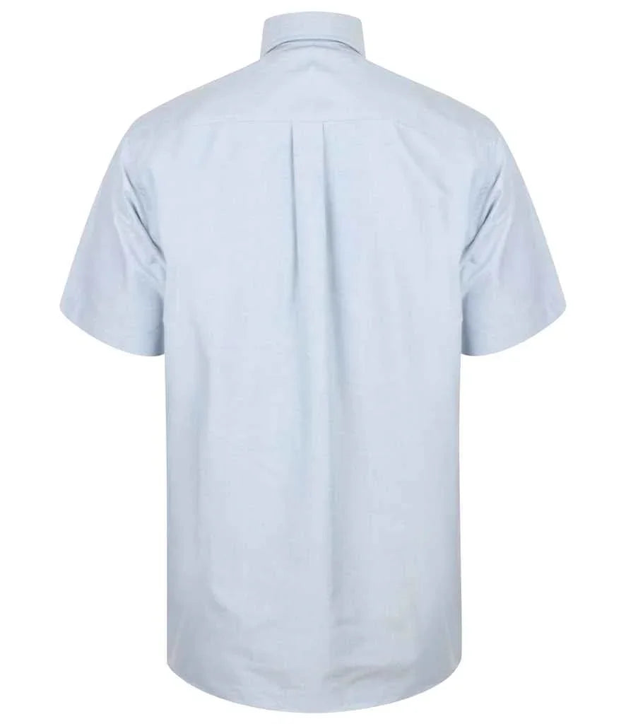 Personalised Custom Branded Henbury Short Sleeve Classic Oxford Shirt - Brand It Essex Ltd