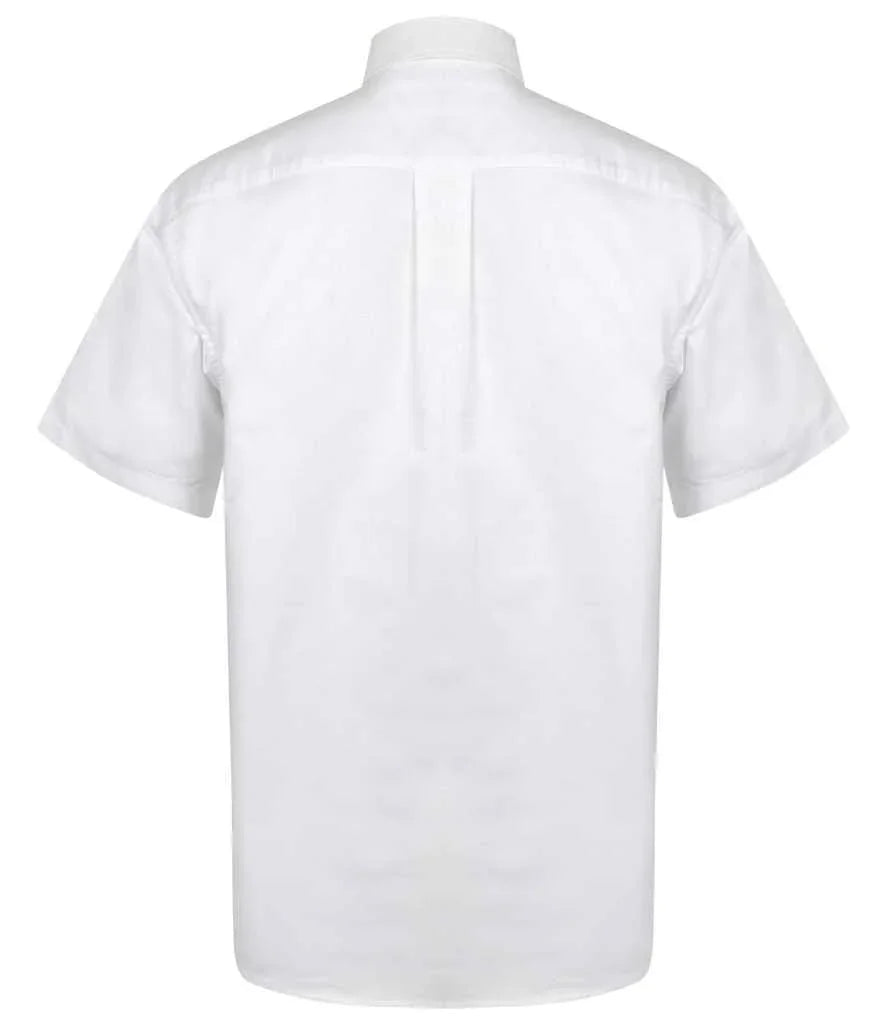 Personalised Custom Branded Henbury Short Sleeve Classic Oxford Shirt - Brand It Essex Ltd