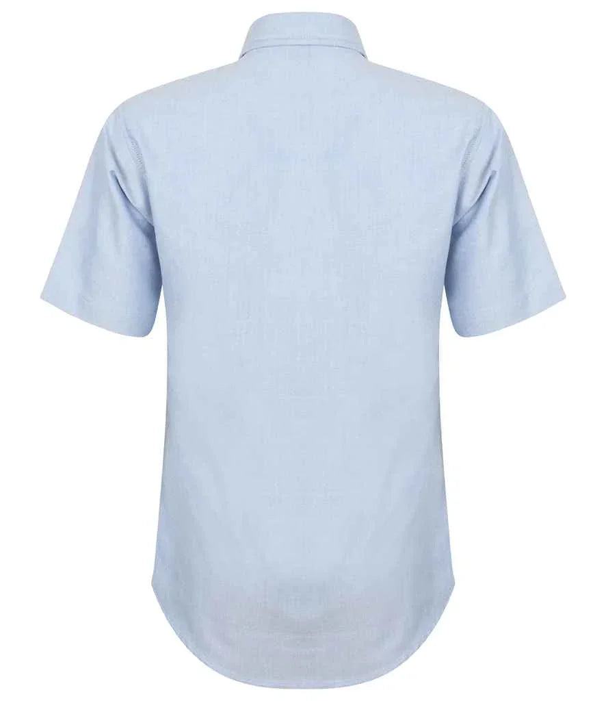 Personalised Custom Branded Henbury Ladies Short Sleeve Classic Oxford Shirt - Brand It Essex Ltd
