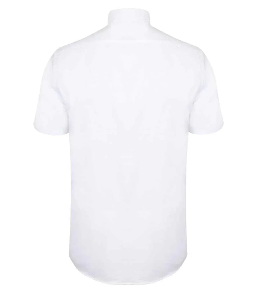 Henbury Modern Short Sleeve Regular Fit Oxford Shirt - Brand It Essex Ltd