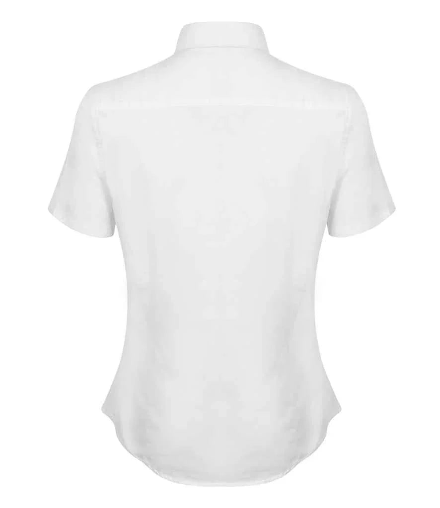 Personalised Custom Branded Henbury Ladies Modern Short Sleeve Regular Fit Oxford Shirt - Brand It Essex Ltd
