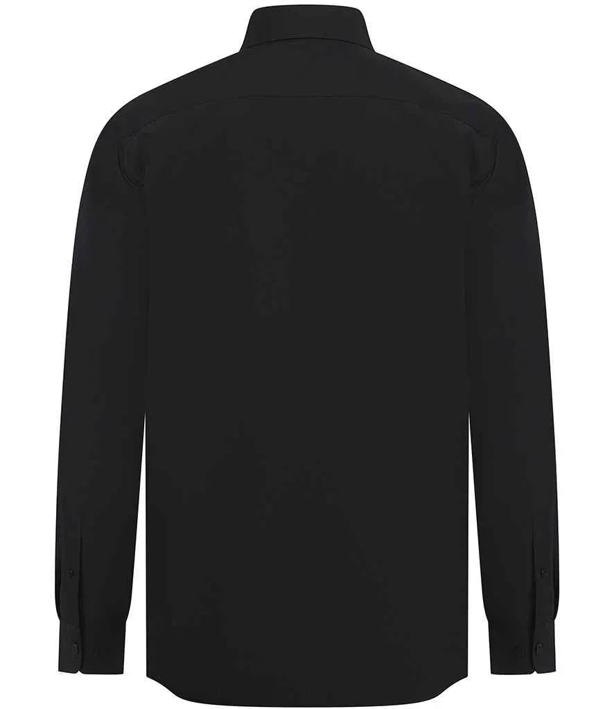 Henbury Long Sleeved Cotton Feel Coolplus Shirt - Brand It Essex Ltd