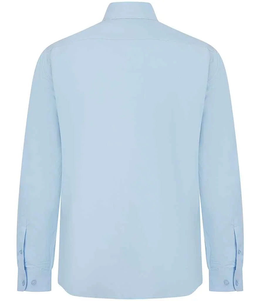 Henbury Long Sleeved Cotton Feel Coolplus Shirt - Brand It Essex Ltd