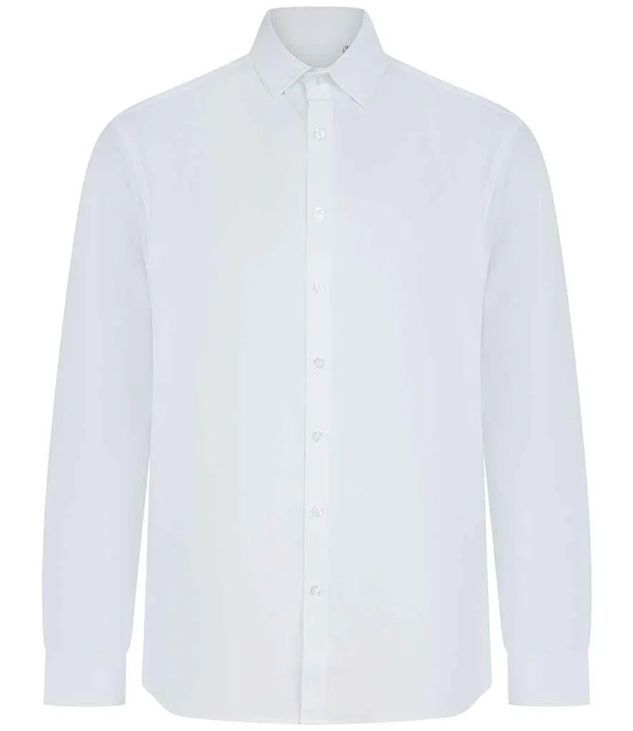 Henbury Long Sleeved Cotton Feel Coolplus Shirt - Brand It Essex Ltd