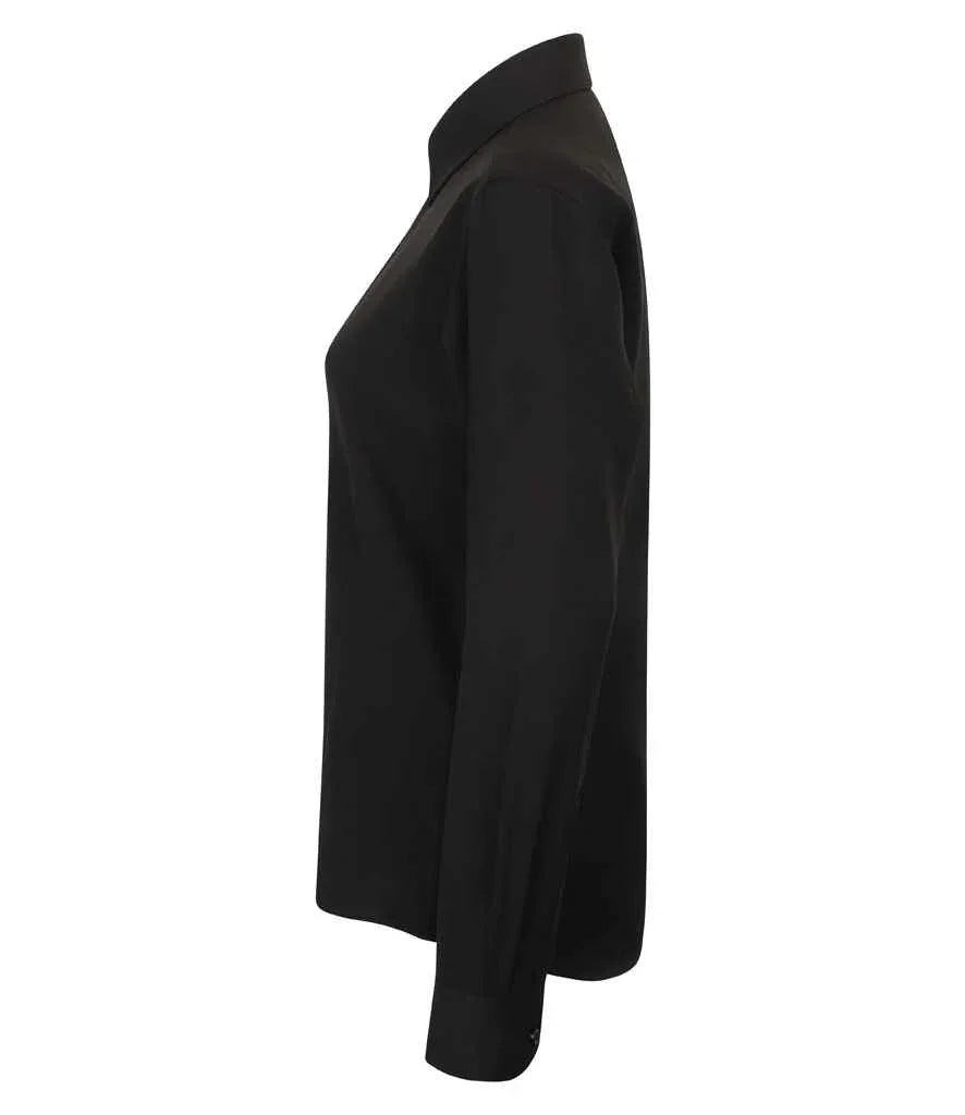 Henbury Ladies Long Sleeve Wicking Shirt - Brand It Essex Ltd