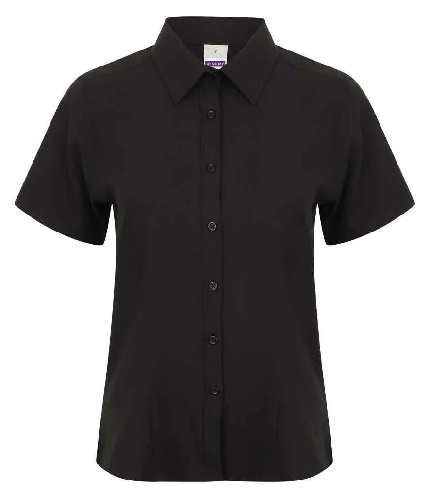 Personalised Custom Branded Ladies Short Sleeve Wicking Shirt - HB596 - Brand It Essex Ltd